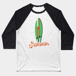 Summer Surfing Baseball T-Shirt